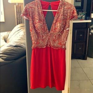 Red Sherri hill formal dress